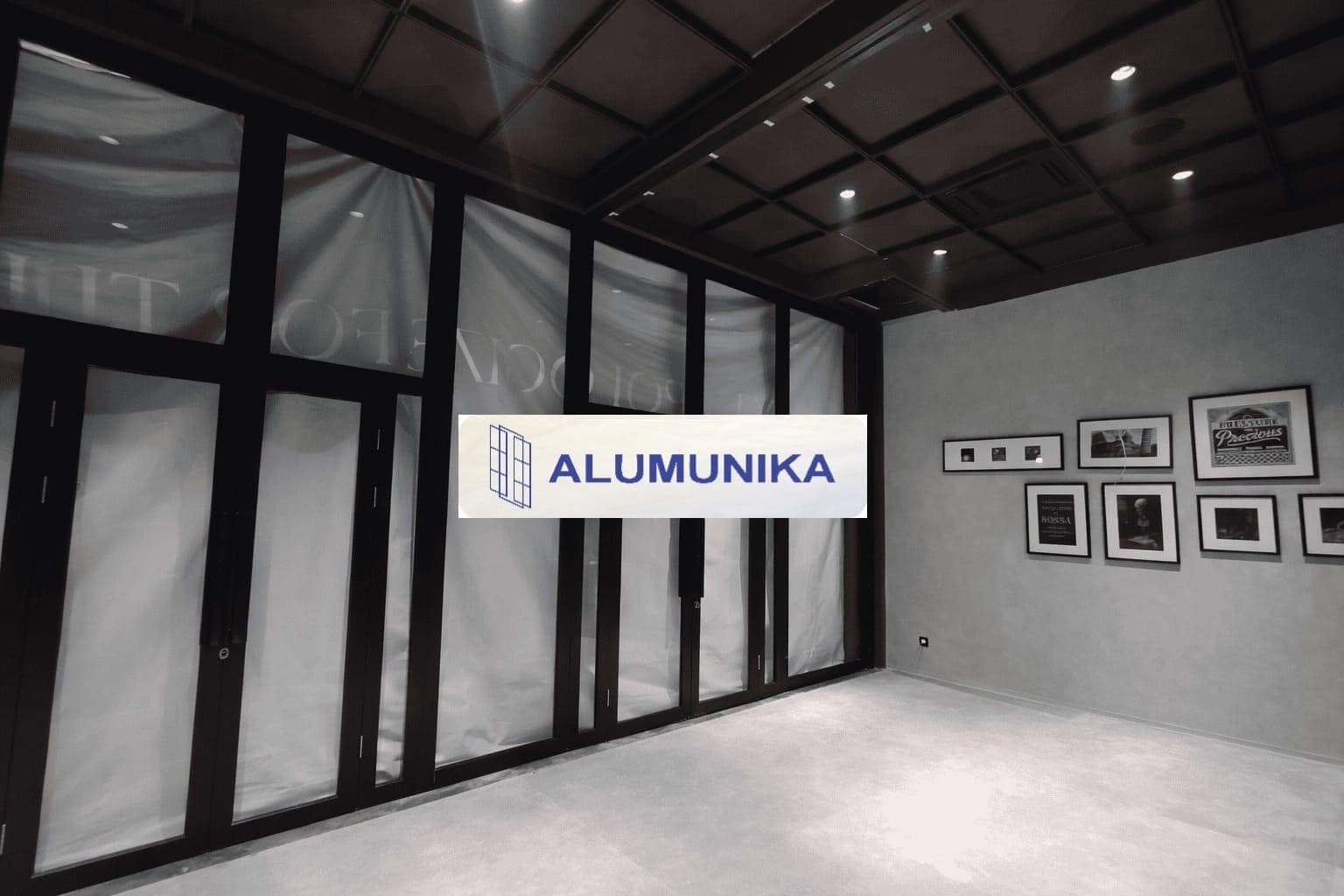 pintu kaca untuk resto